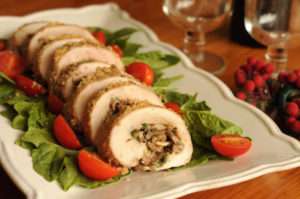 Receta rollo de pollo