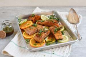 Salmón a la mantequilla