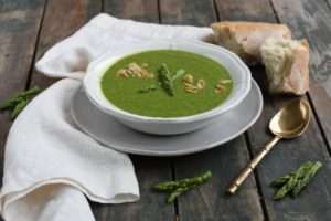 Crema de espárragos receta