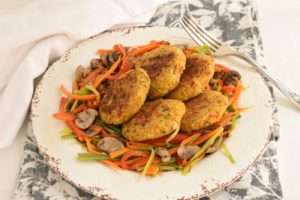 Hamburguesas vegetarianas de garbanzos